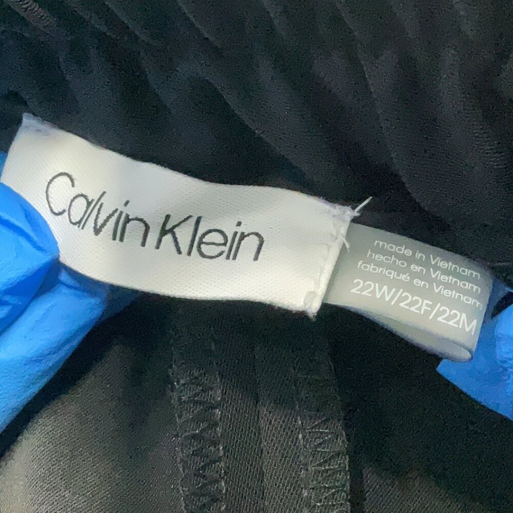 Calvin Klein black career crop elastic waist plus size work dress pants sz 22 - Picture 4 of 6